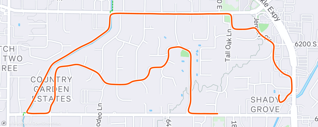 Map of the activity, Afternoon Walk