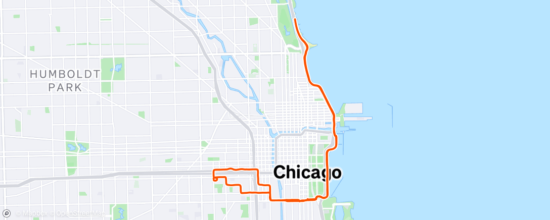 Map of the activity, Morning Run