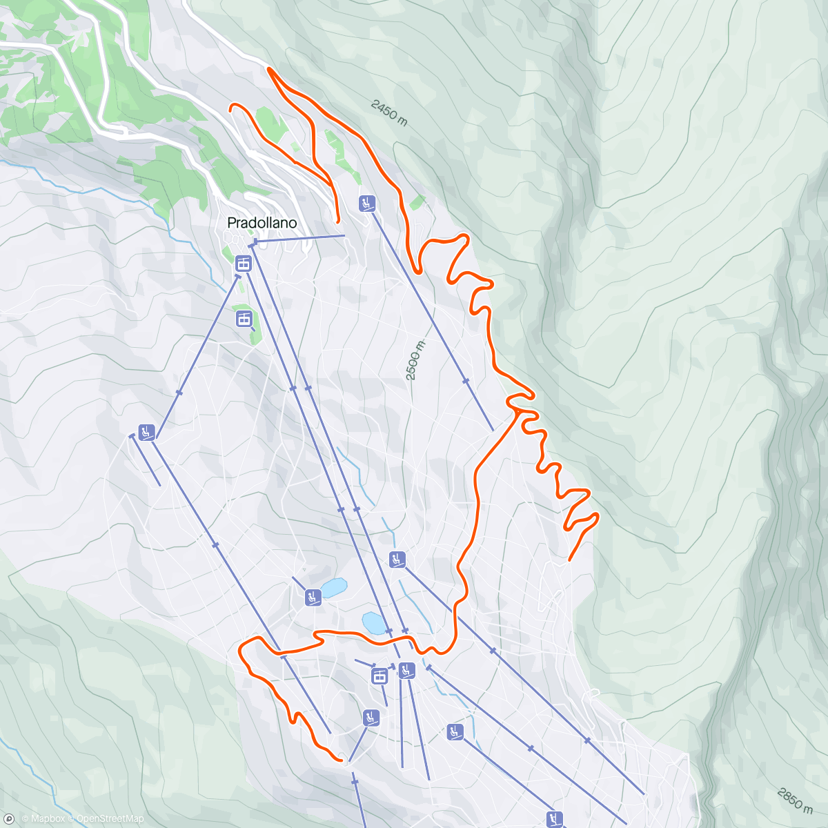 Map of the activity, Sierra dia 7