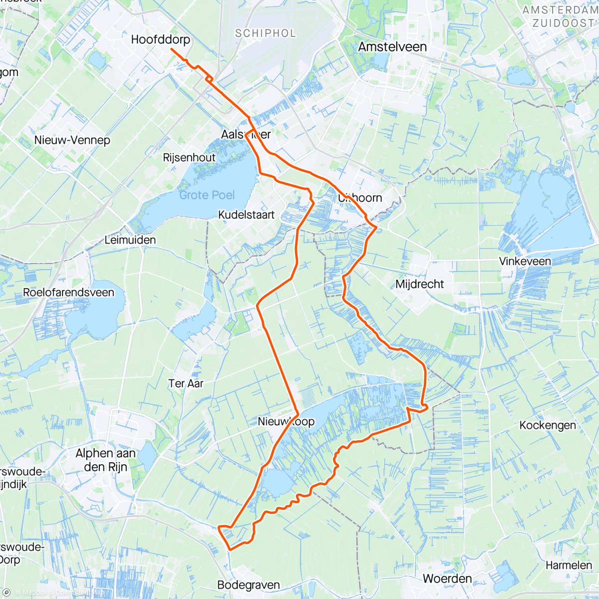 Mappa dell'attività leuk klein rondje