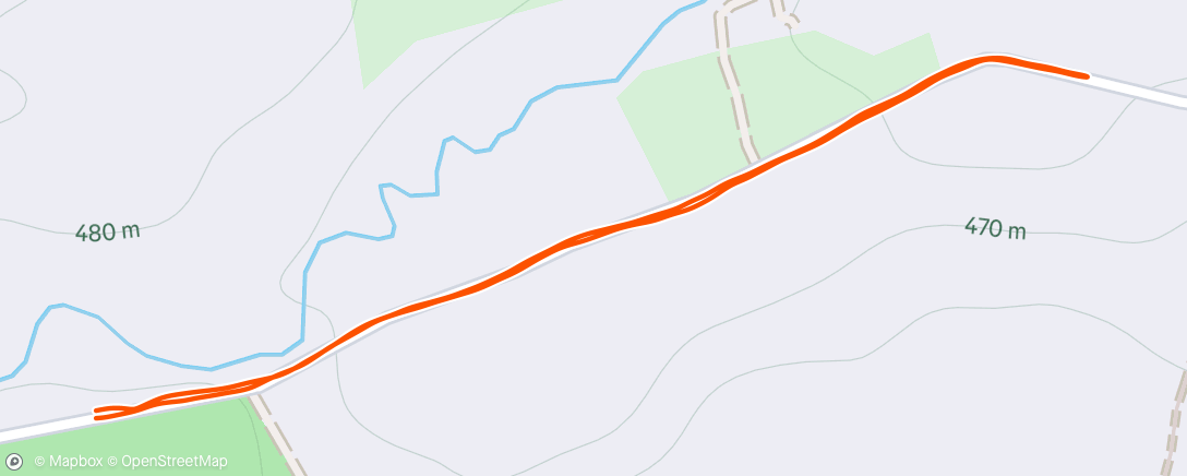 Map of the activity, Morning Trail Run