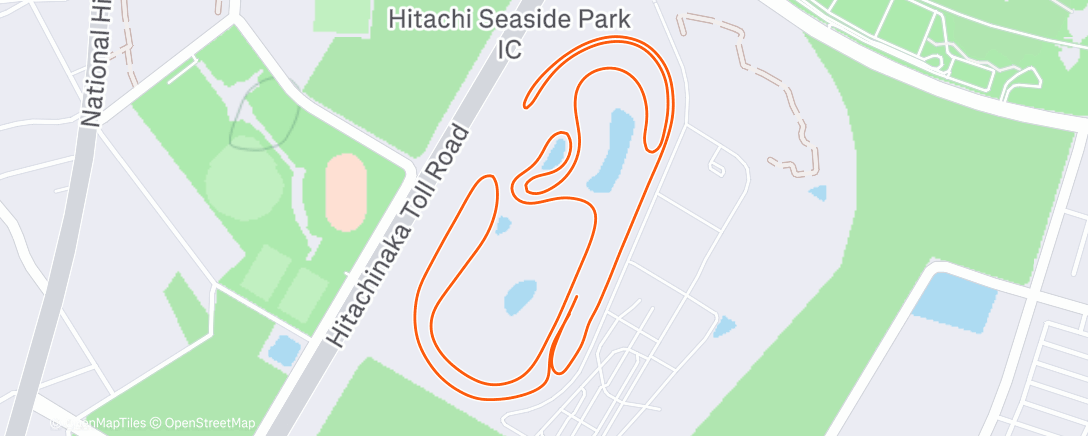 Map of the activity, ランチタイム ライド