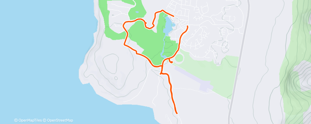 Map of the activity, Morning Run