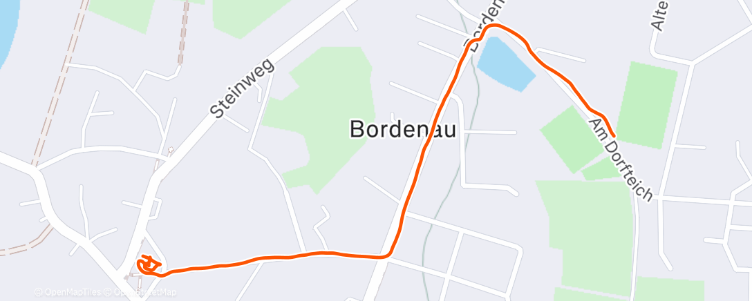 Map of the activity, Afternoon Walk