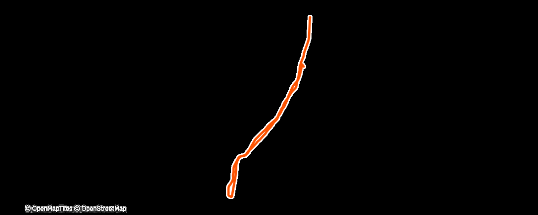 Map of the activity, Afternoon Walk