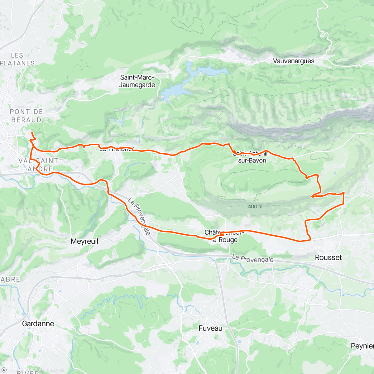 Mapa da atividade, Maison de la Ste Victoire avec Maxence