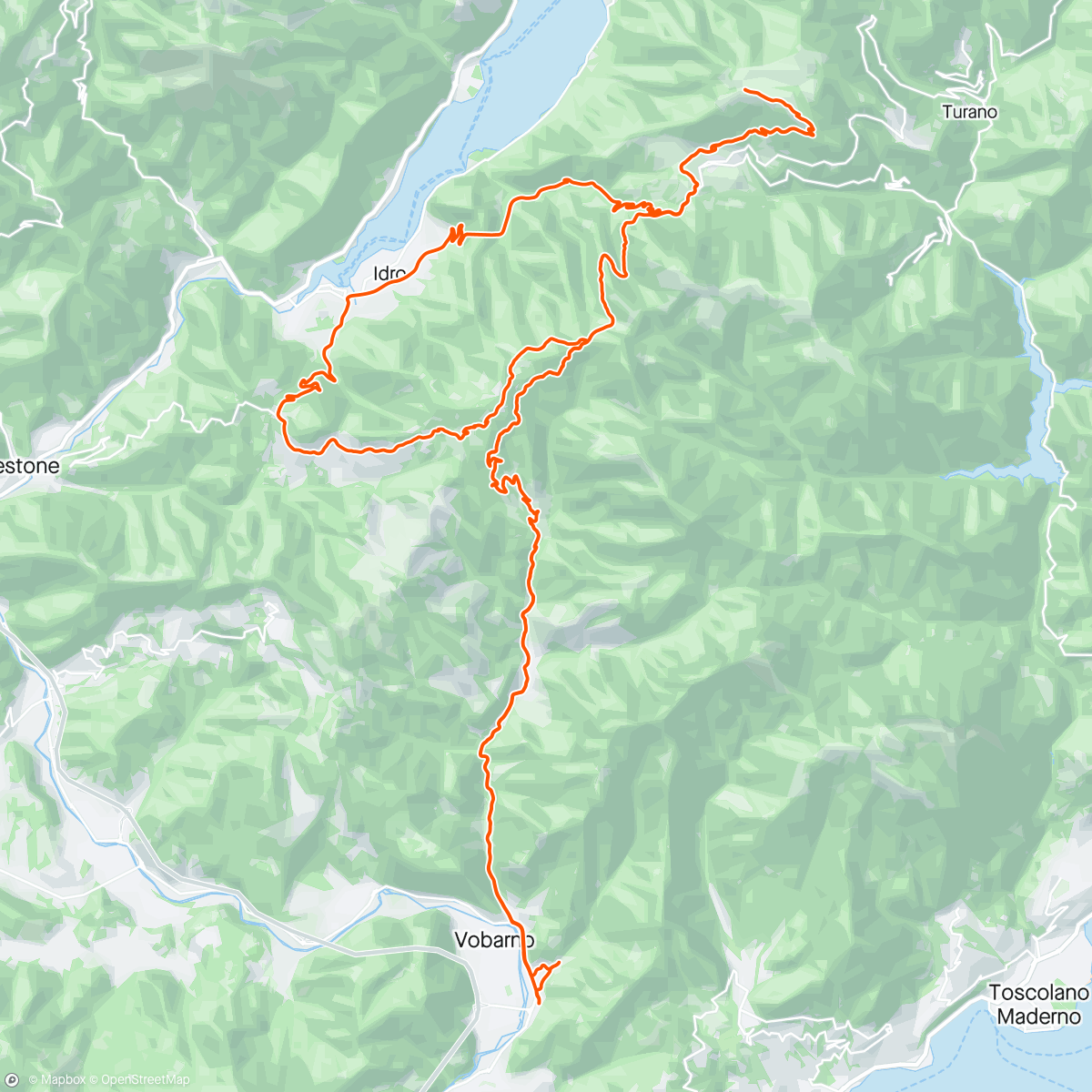 Map of the activity, Giro in Bdc Cavallino della Fobbia - Capovalle- Monte Stino - Idro - Treviso Bresciano e ancora Cavallino della Fobbia.
