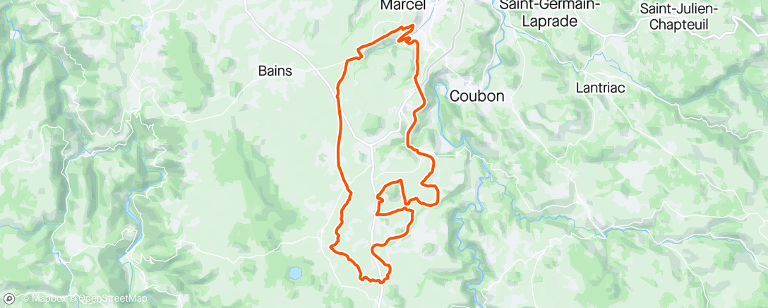 Map of the activity, Sortie VTT le matin 💨💨😬