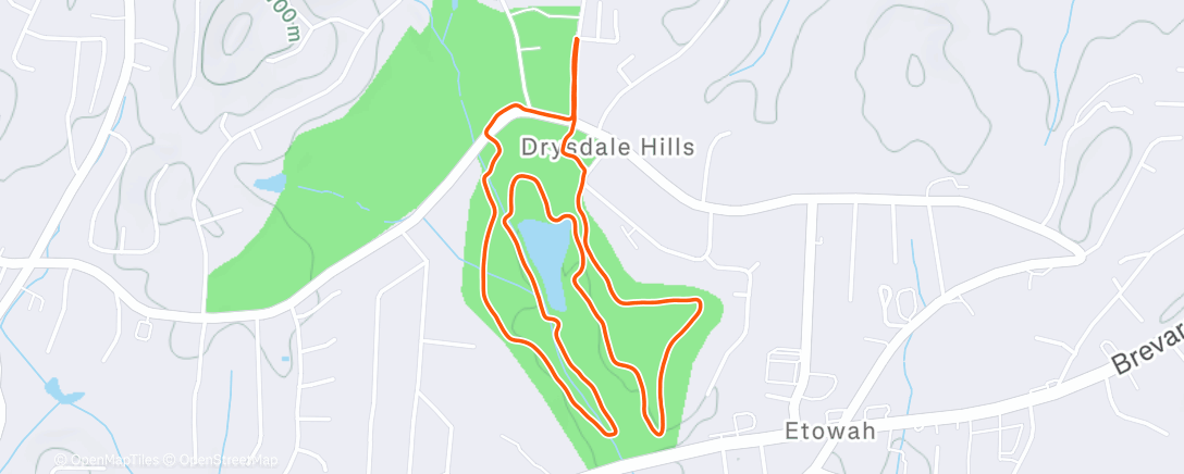 Map of the activity, Morning Run