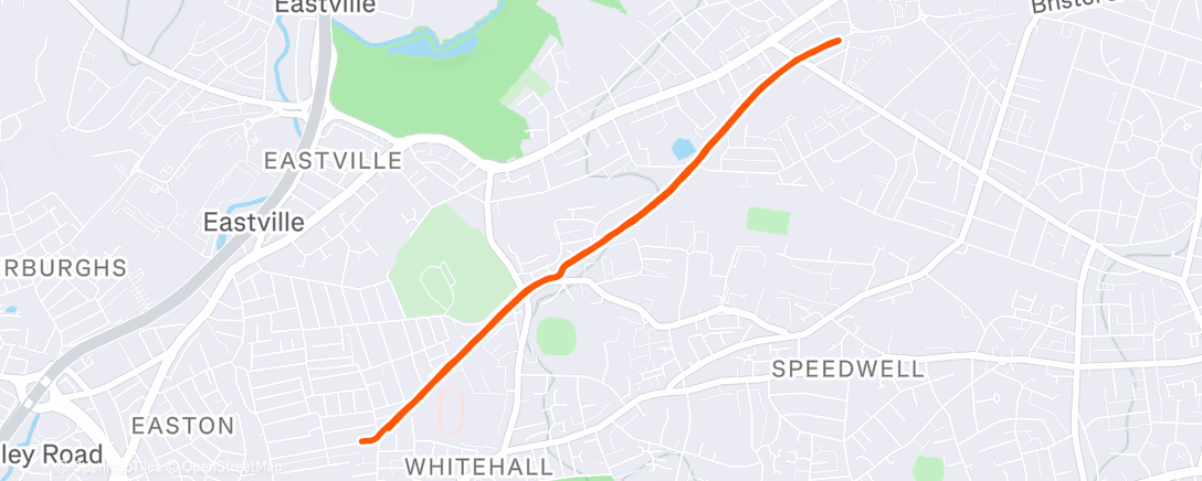 Map of the activity, Morning Run