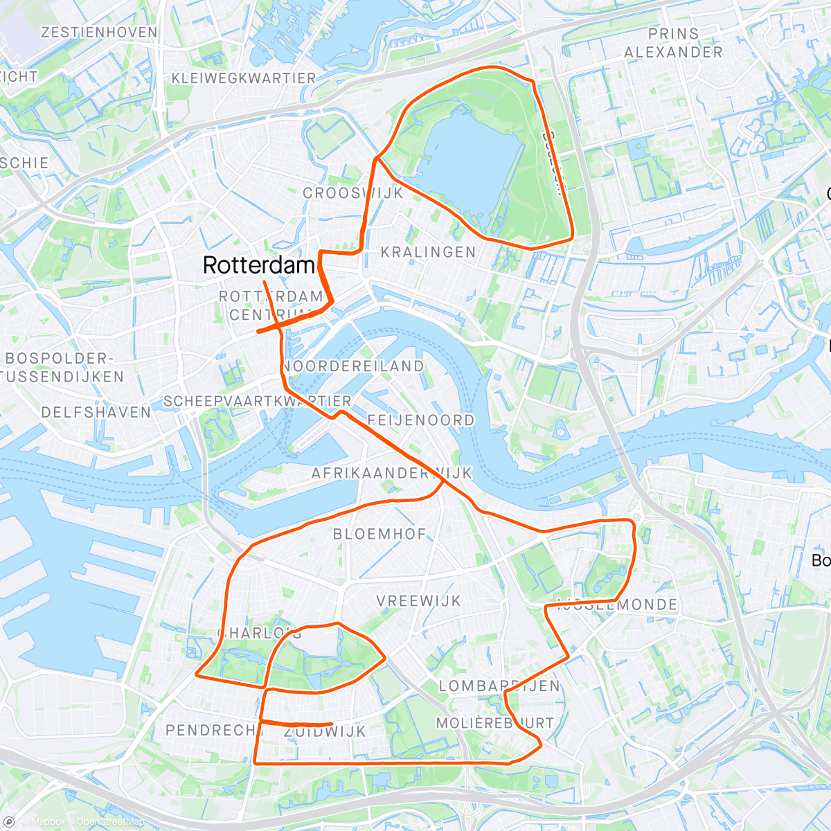 Mappa dell'attività Marathon Rotterdam ♥️