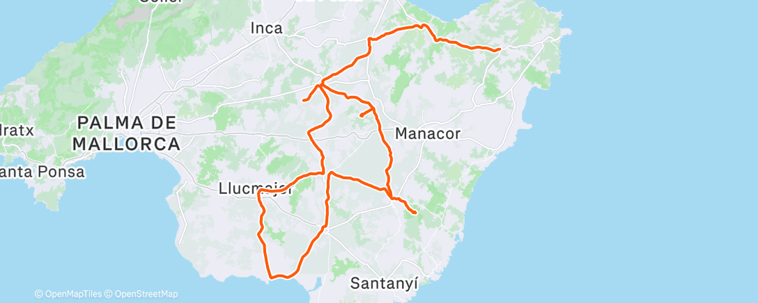 Map of the activity, Morning Ride