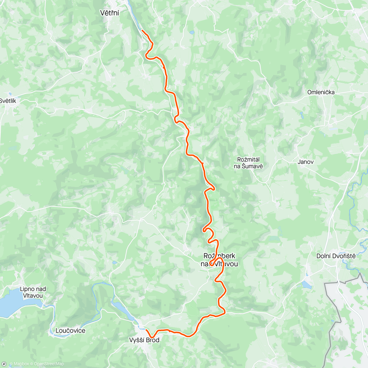 Map of the activity, Morning Row