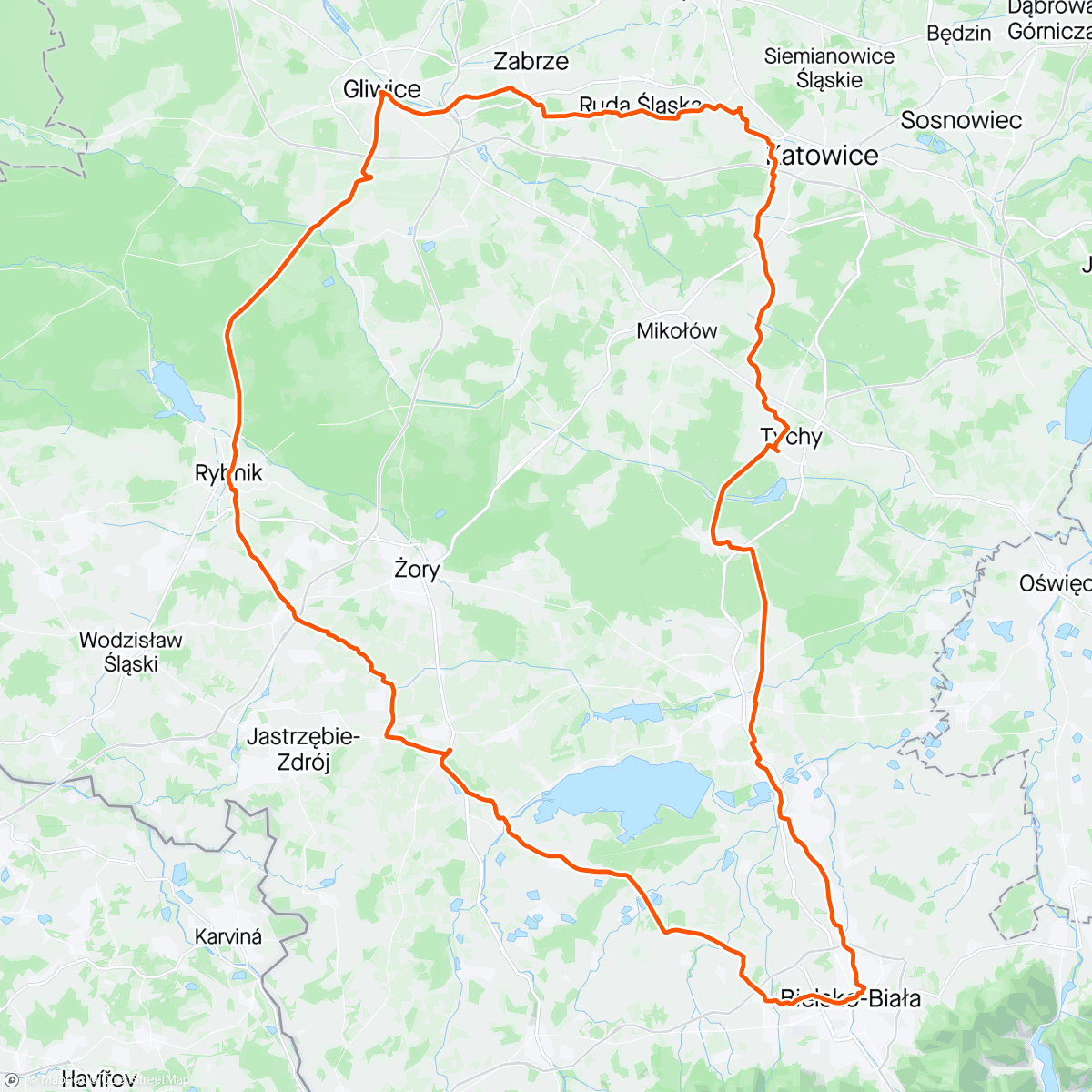 Karte der Aktivität „Troszkę Śląska”