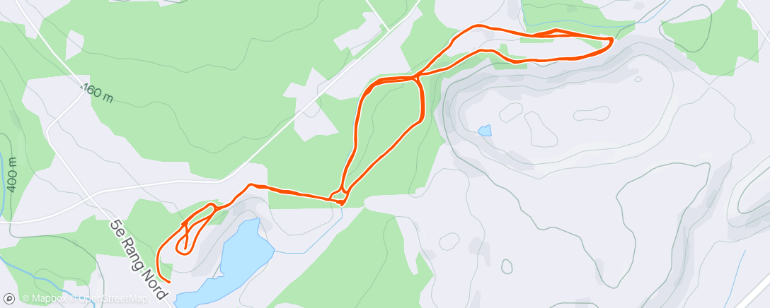 Map of the activity, Ski nordique le midi