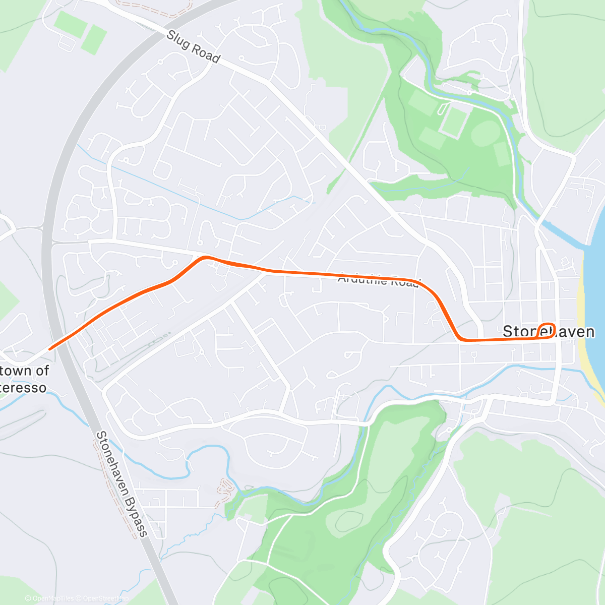 Map of the activity, Trying to burn off some of the 10kg of choccy eaten