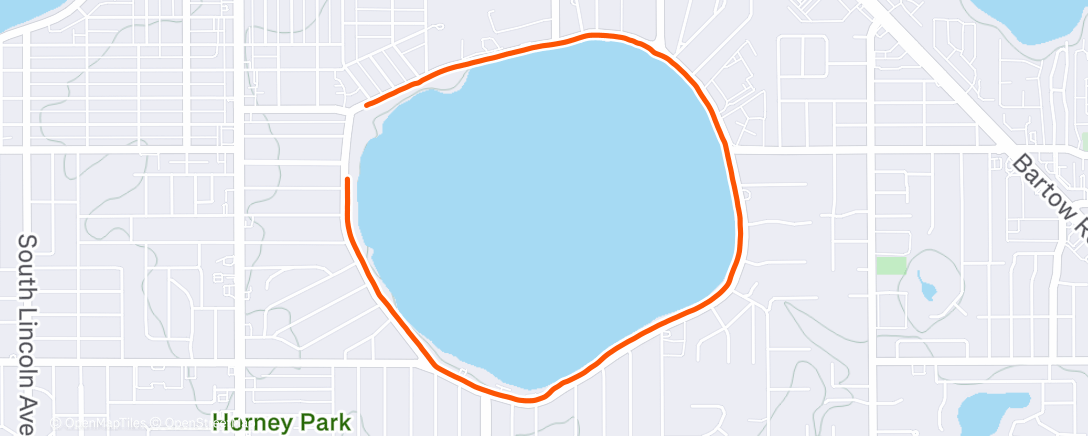 Map of the activity, Morning Hike