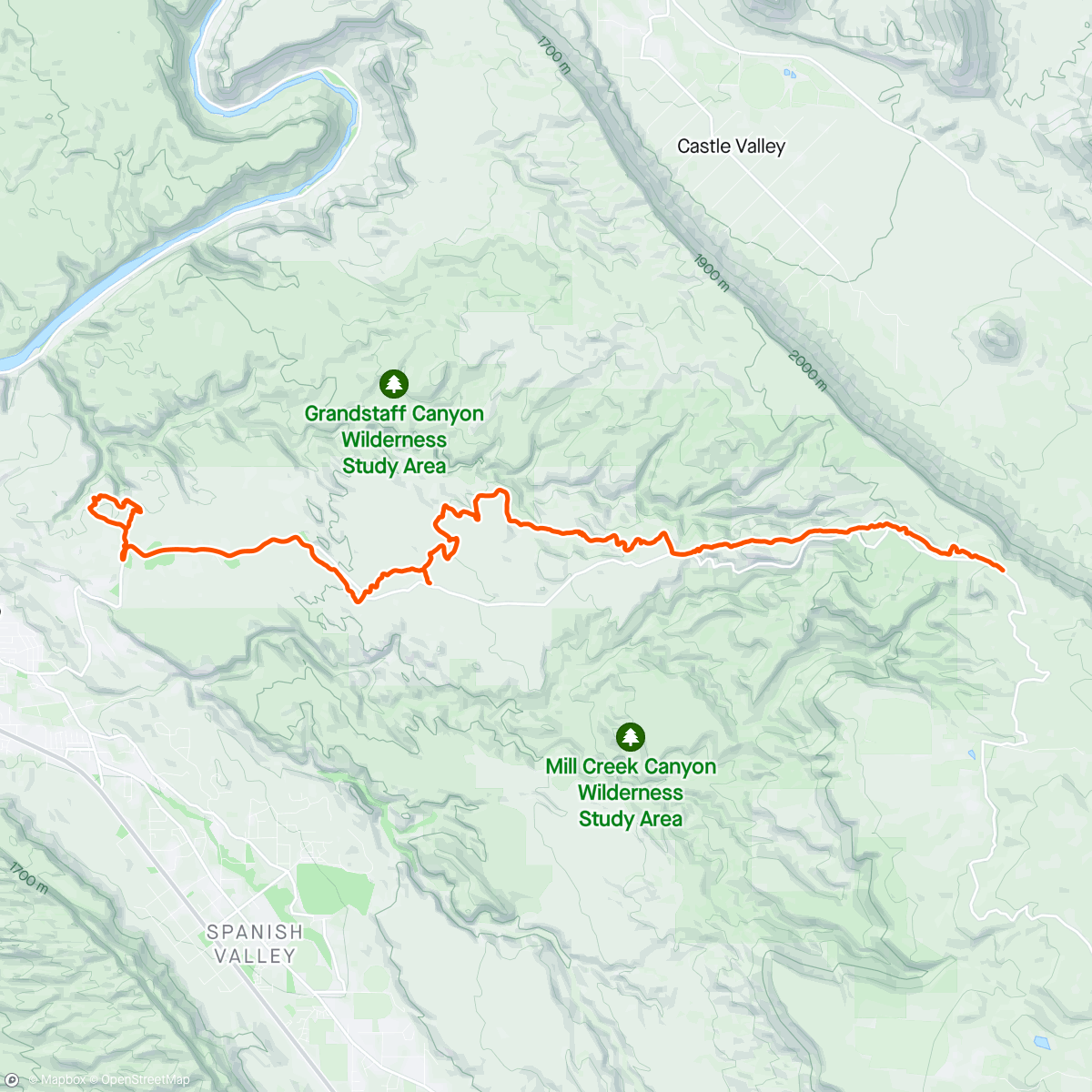 「Raptor route Plus slick Rock」活動的地圖