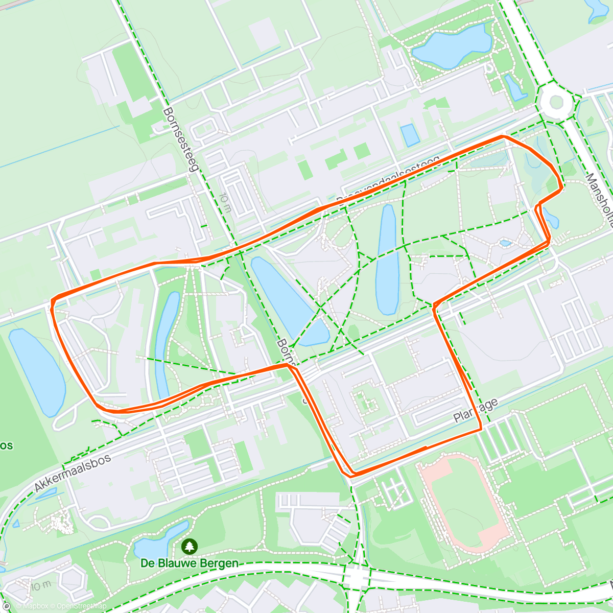 Map of the activity, Campus run 2024