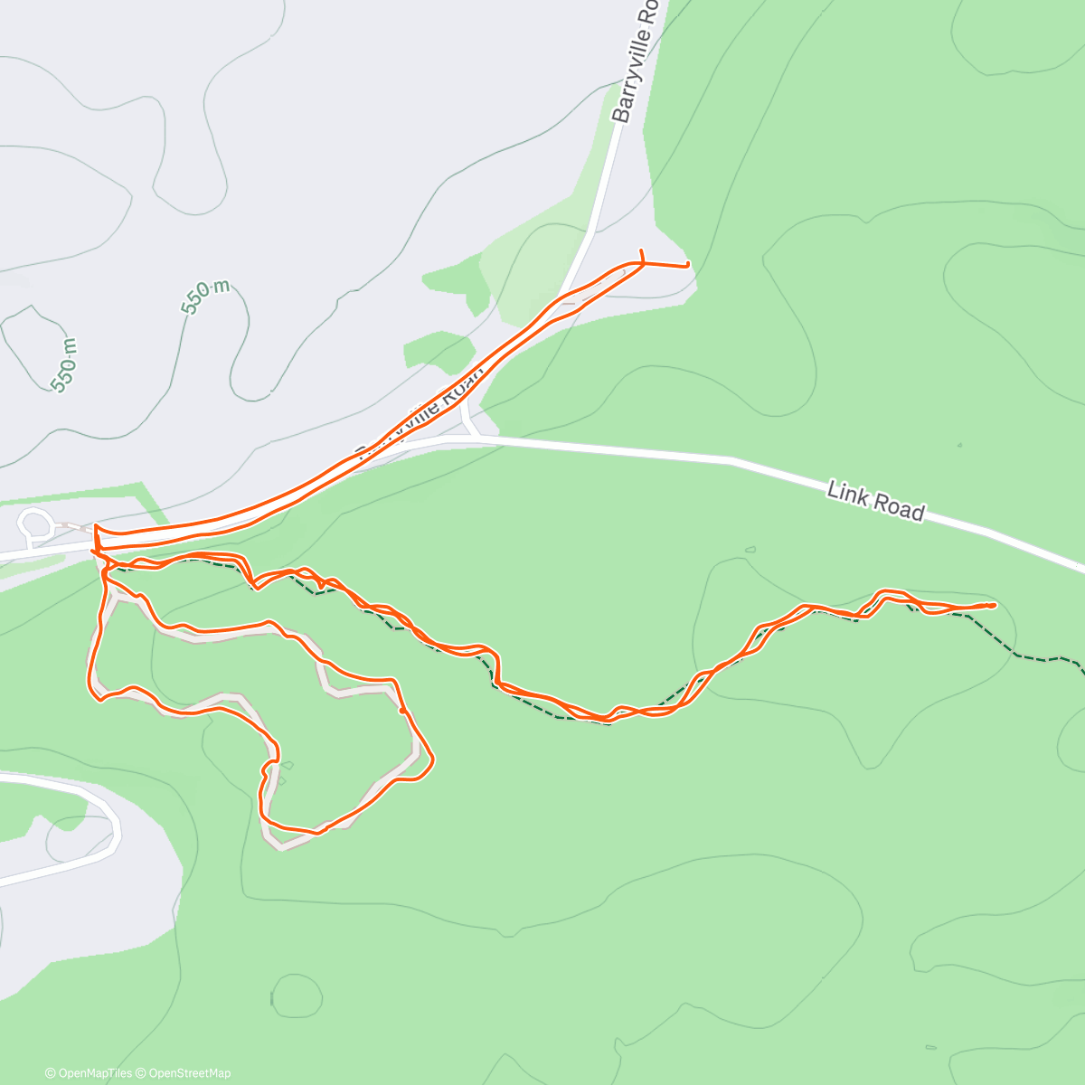 Map of the activity, Totara Walk and 1st km of Timber Trail