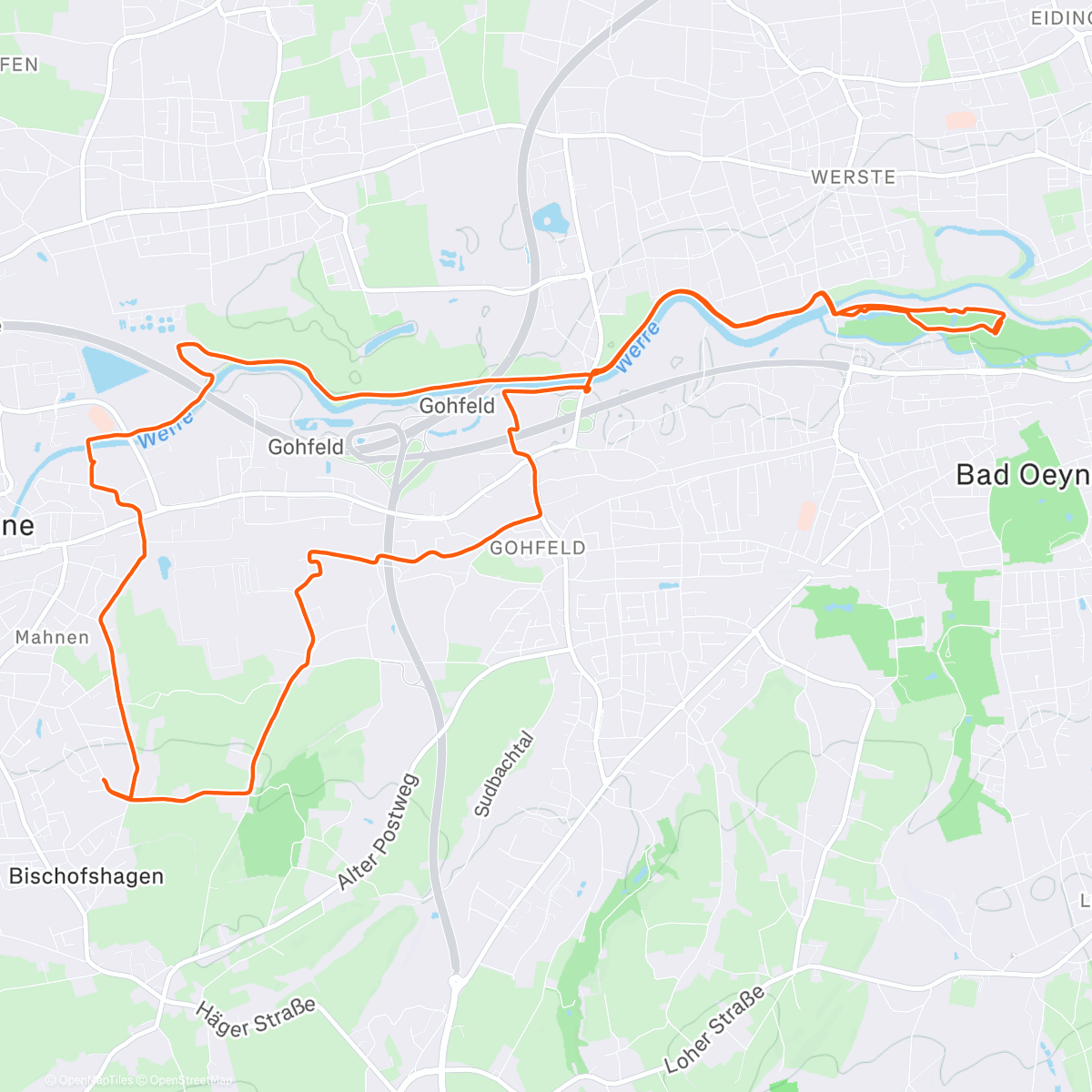 Map of the activity, Xmas 25 - 5 🌫️🌫️🌫️