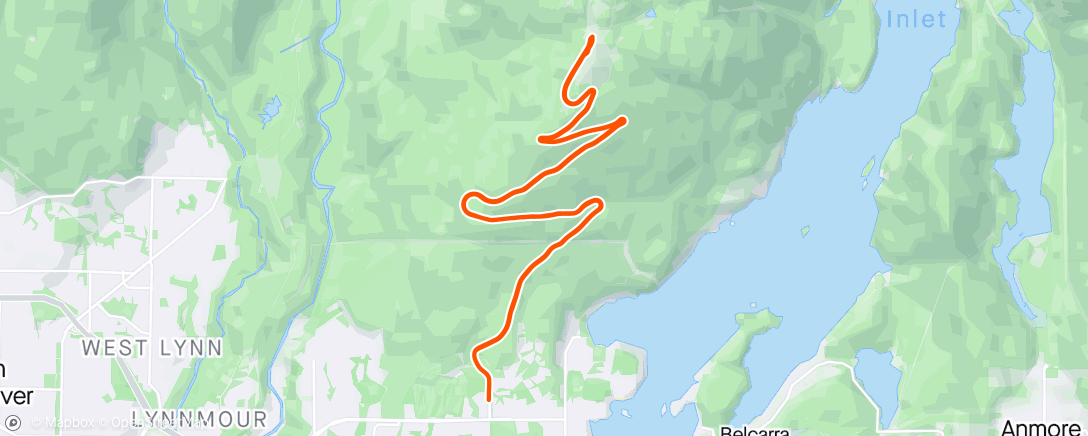 Map of the activity, Mount Seymour