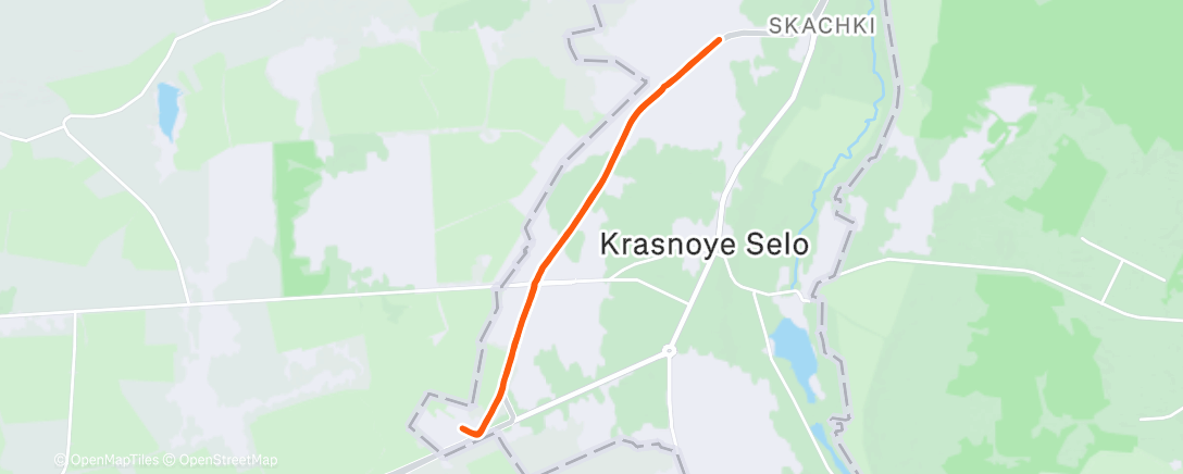 Map of the activity, Утренний забег