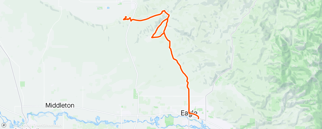 Map of the activity, Saturday Gravel Ride