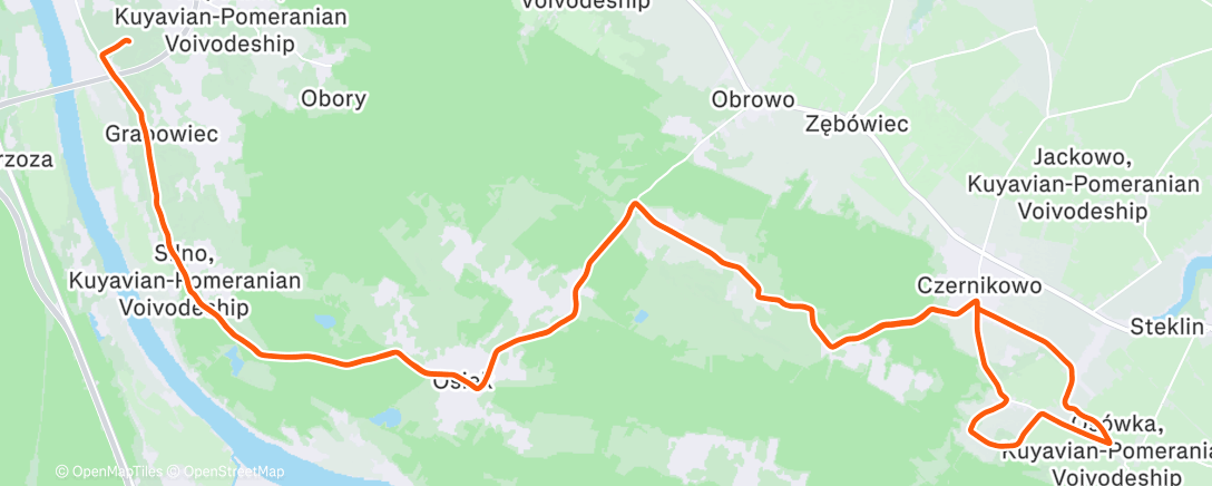 Map of the activity, Morning Ride