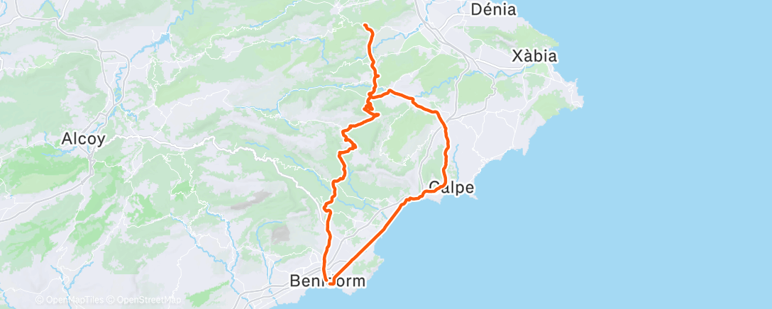 Mapa de la actividad (Bicicleta por la mañana)