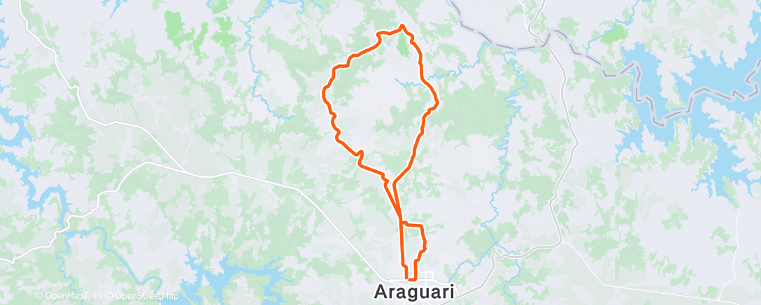 Map of the activity, Morning Mountain Bike Ride