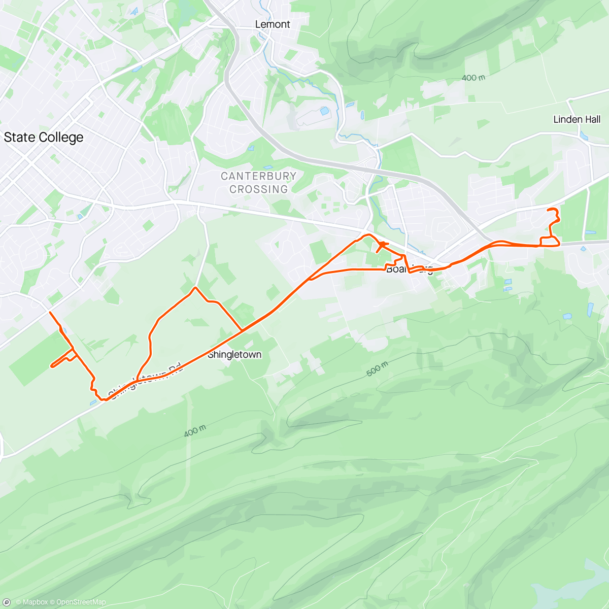 Map of the activity, Riding is feeling good…