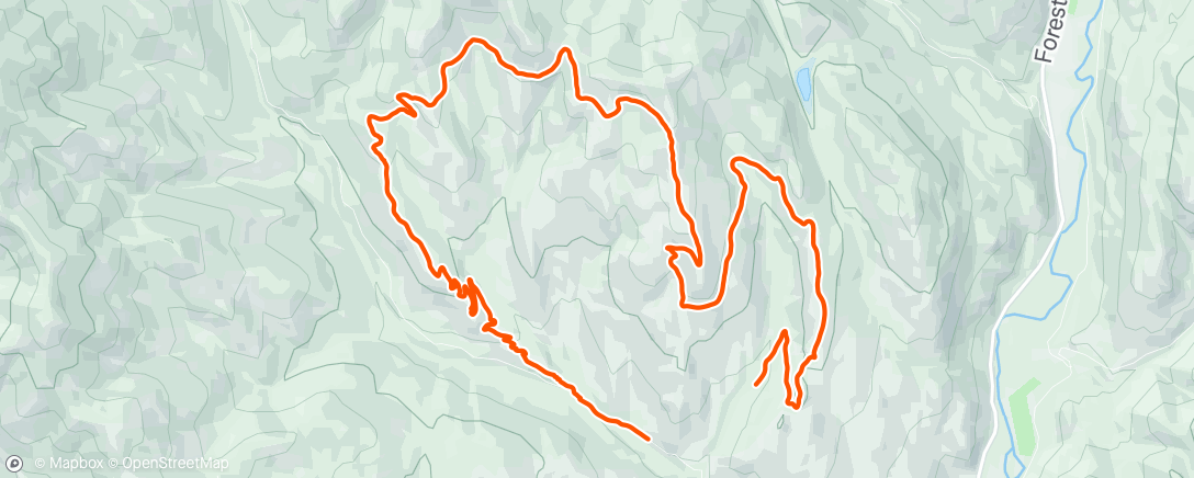 Map of the activity, Morning Mountain Bike Ride
