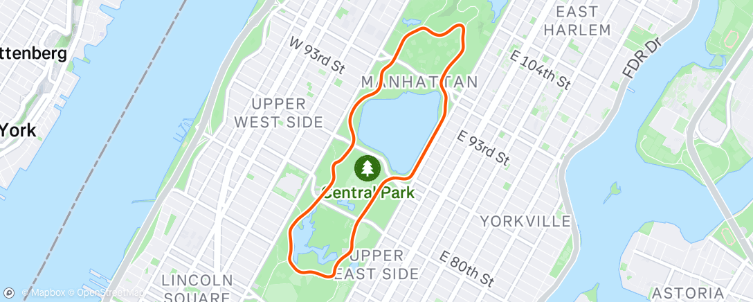 Map of the activity, Zwift - Pacer Group Ride: The 6 Train in New York with Bernie