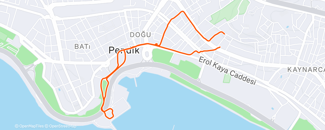 Map of the activity, Afternoon Walk