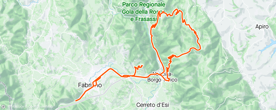 Map of the activity, 🚴‍♂️🔌🔌 Castelletta-Porcarella-Rocchetta