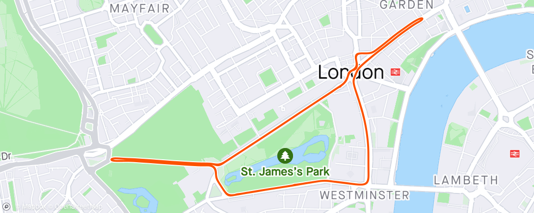 Mapa de la actividad, Zwift - Riders Choice in London