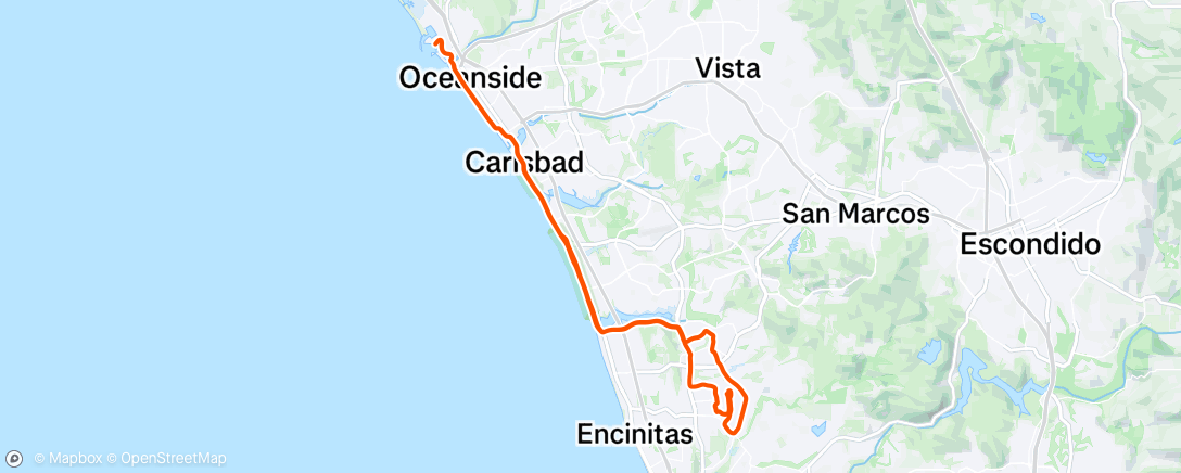 Map of the activity, Morning Ride