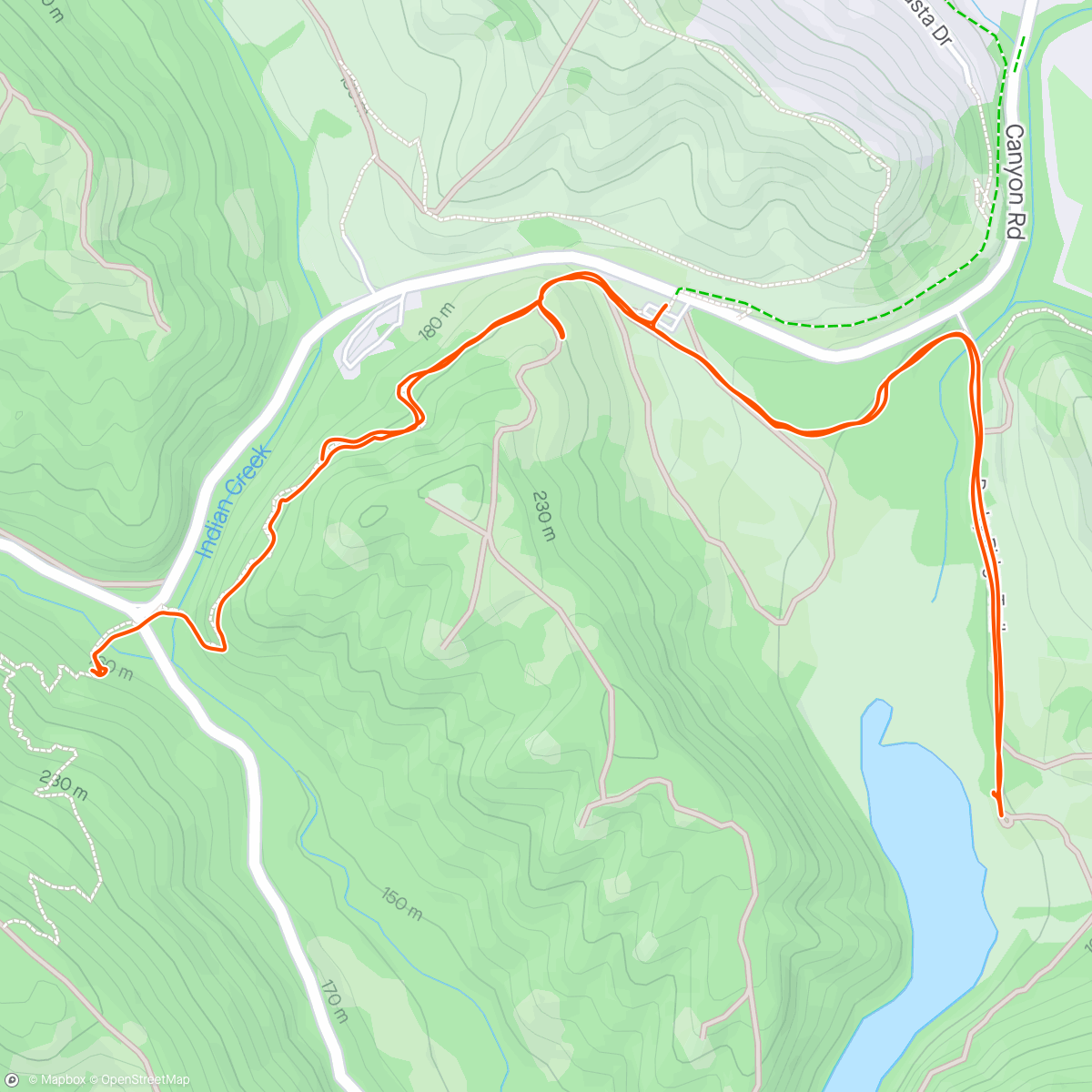 Map of the activity, Mud-shoeing