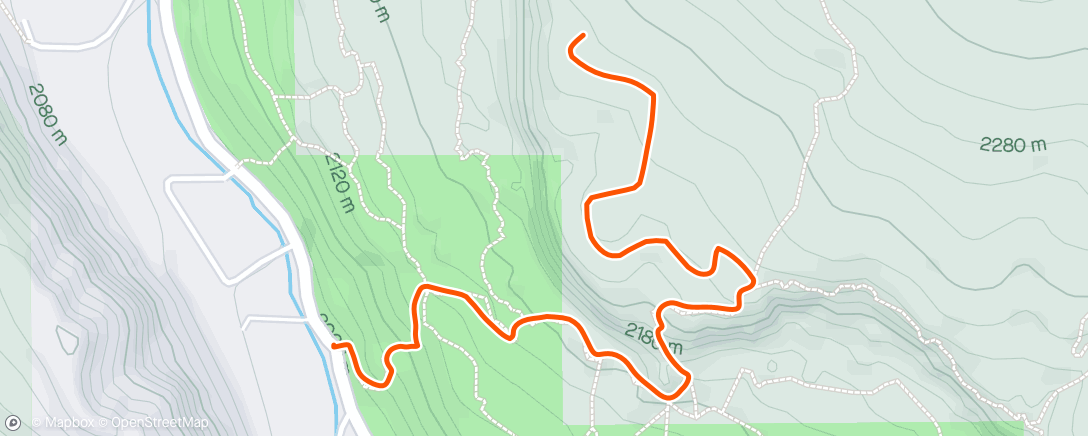 Map of the activity, site hike