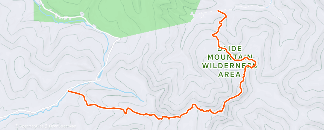 Map of the activity, Wittenberg-Cornell-Slide, Catskills