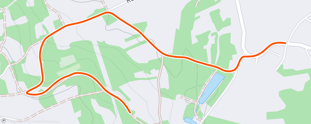 Map of the activity, Course à pied le matin