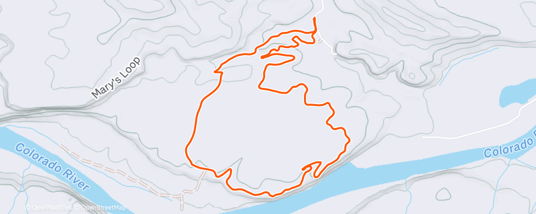 Map of the activity, Afternoon Mountain Bike Ride
