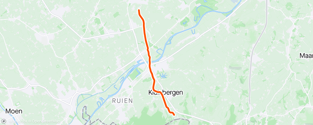 Mapa da atividade, MyWhoosh - Kluisbergen