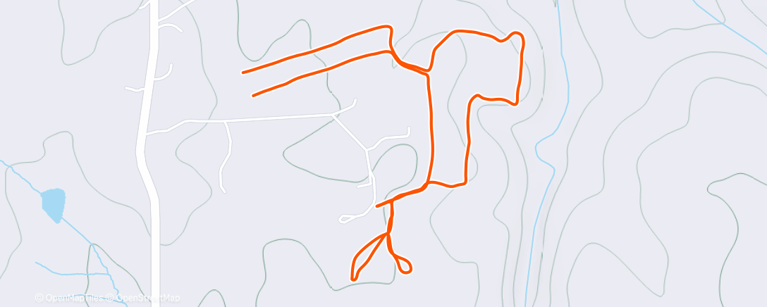 Map of the activity, Lunch Hike