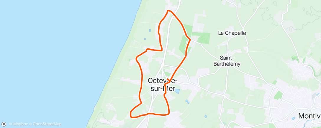 Map of the activity, Marche le matin