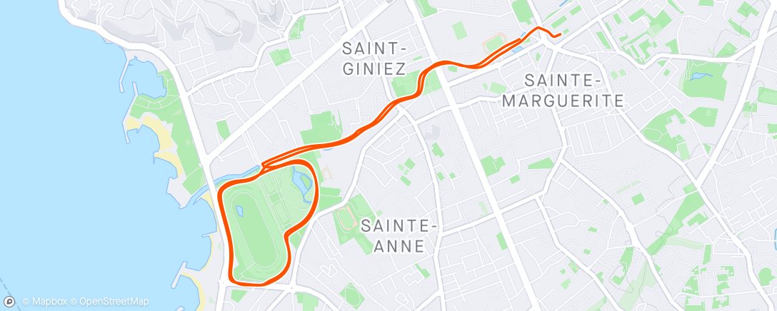 Map of the activity, Petit footing matinal tranquille
