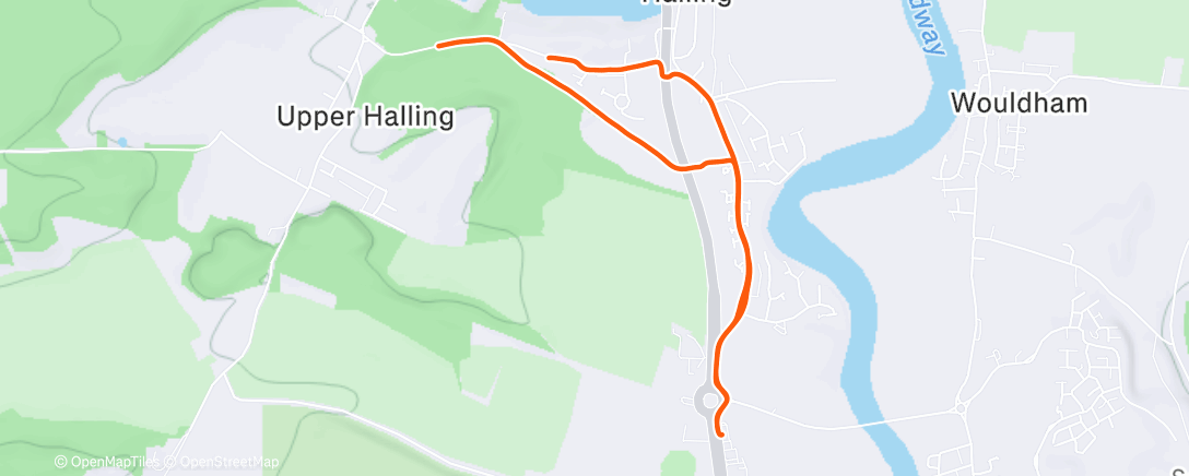 Map of the activity, Afternoon Walk