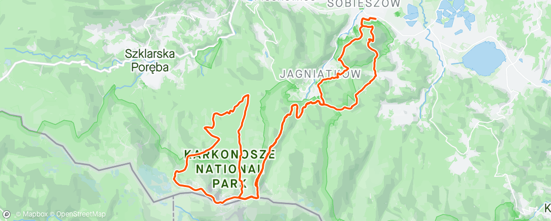 Carte de l'activité Chojnik Maraton