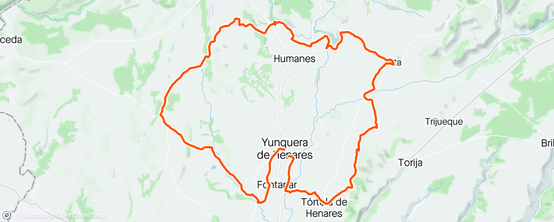 アクティビティ「Disfrutando con el club de Yunquera」の地図